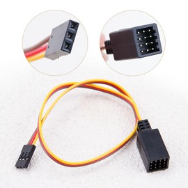 ZORZA 2Pcs Servo Splitter Cable 1-to-4 Y Harness Leads Splitter Wire for RC Cars Airplanes Drones for Receiver Servo ESC and Fans Connection(Male to Female)