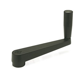 Ganter Normelemente | Hand Cranks - GN 471-160-V17 | Aluminium | with Square | Plastic-Coated | Pack of 1