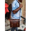 Handmade Leather Motorcycle Bag/Leather Saddle Bag/Leather Bike Bag/Leather Handlebar Bag/Leather
