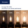 FLSNT 40W Equivalent LED Chandelier Light Bulbs, Dimmable Amber LED