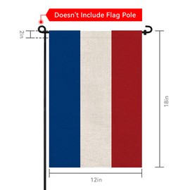 Pretty_jessie Netherlands Flag Dutch Garden Flags 12x18 Double-Sided Small Burlap Yard Flag Decorations for Outdoors(Netherlands)