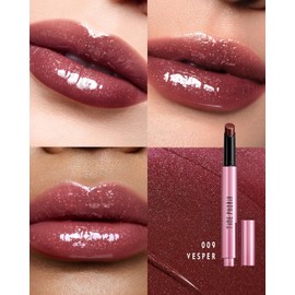 TIMEPHORIA Labial Hidratante Milkyway, Bálsamo con Color Efecto Espejo 5D, Brillo No Pegajoso con Ácido Hialurónico y Manteca de Karité, Plumping Gloss Voluminizador, 2.1g(#009 Vesper)