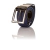 Junior/Childrens 5-15 Years Adjustable Elasticated Belt with Buckle/Leather Fittings. Blue