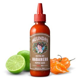 Melinda’s Original Habanero XXXtra Hot Sauce - Gourmet Spicy Habanero Hot Sauce - Made with Habanero Peppers, Carrots, Onion, Vinegar & Garlic - Keto, Kosher, Vegan, Gluten Free Hot Sauce - 10oz,1 Pack