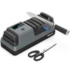 WILAWELS Electric Knife Sharpener, 5-in-1, 3 Rotational Speed Adjustable Electric