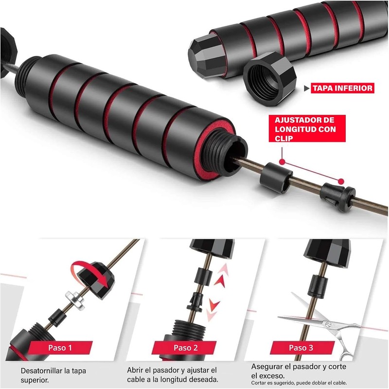 Altera Kanda Juego de Cuerdas para Saltar 2.8 m –