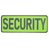 Security Hi-Vis neon Fluorescent Yellow Reflective Back Patch 11x4 Hook