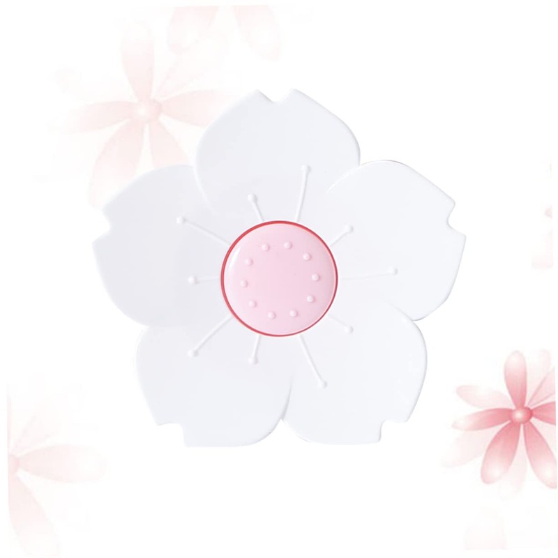 STOBAZA Flower Shaped Soap Dish Set Draining Soap Holder Box