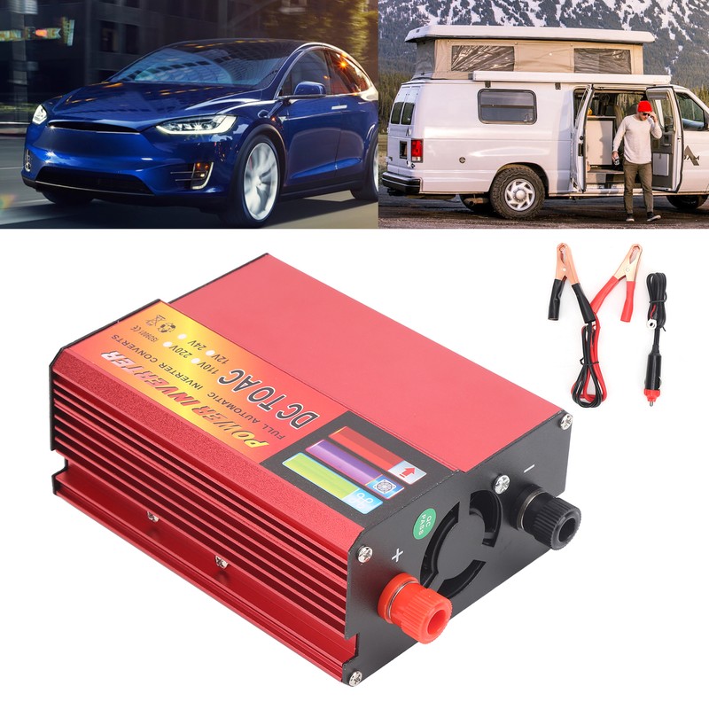 600W Car Power Inverter 12V DC to AC Converter Modified