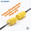 ELEGRP Straight Blade Electrical Plug and Connector Set 15 Amp