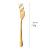 Dinner Fork 7-Inch Salad Forks Stainless Steel Gold Flatware Set