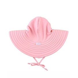 RuffleButts® Baby/Toddler Girls Pink Swim Hat - 6-10