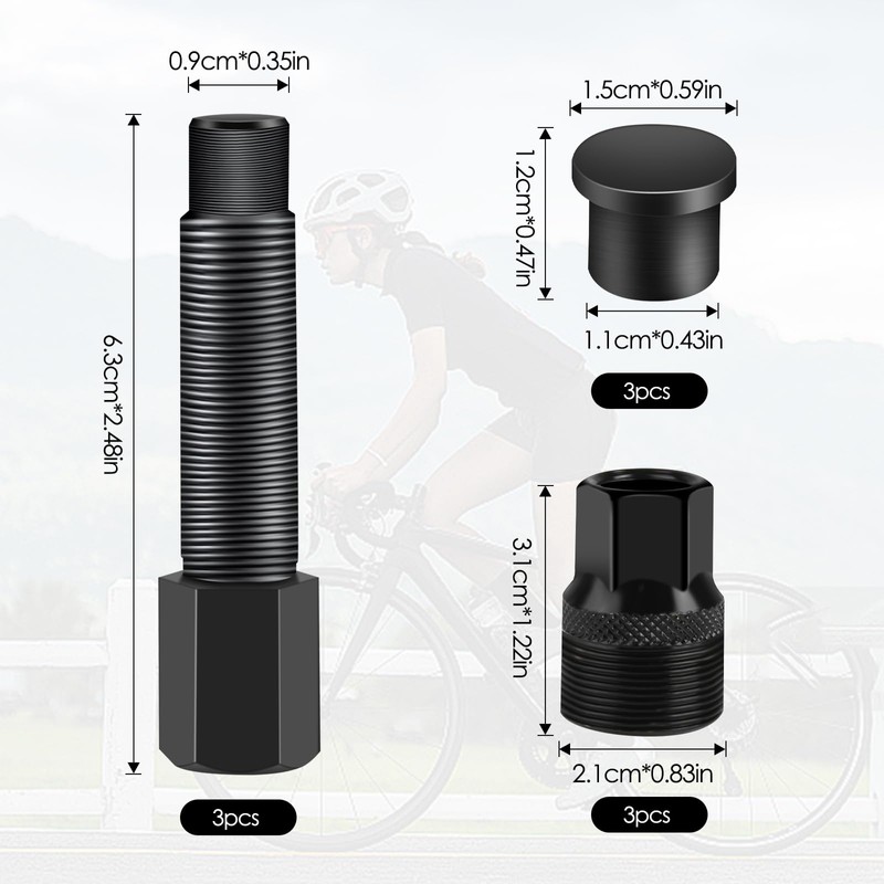 Pack of 3 Bicycle Crankset Puller, Pedal Puller, Crank Puller,