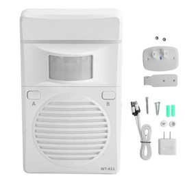 WT‑X11 Rechargeable Sensor Detector Voice Reminder Doorbell Sound Speaker  110‑240V