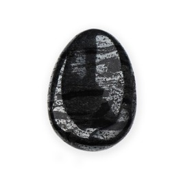 NKlaus Thumb Stone Hematite Banded Iron Ore Gemstone 5 x 3.5 cm Worry Stone 14882