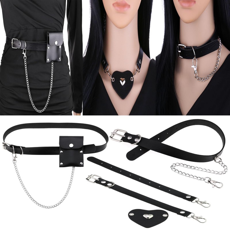 50pcs Gun Black Swivel Snap Hooks with Split Key Rings
