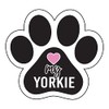 Love My Yorkie Paw Print Dog Lover Refrigerator Locker Car