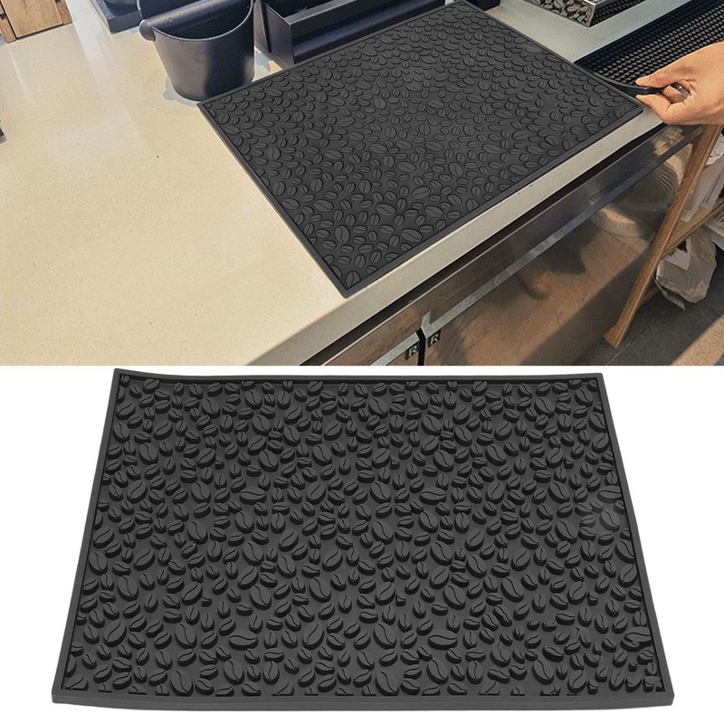 Non Slip Cup Mat Coffee Bean Design Desktop Bar Counter