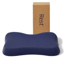 REST® Evercool® Cooling Pillow, Instant Cool-to-Touch Shell Fabric & Breathable Silicone Sponge Core for All-Night Temperature Regulation & Ergonomic Support, Low Height, Midnight Blue