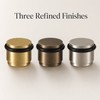 Brass Door Stopper - Matte Gold, Antique Bronze & Nickel