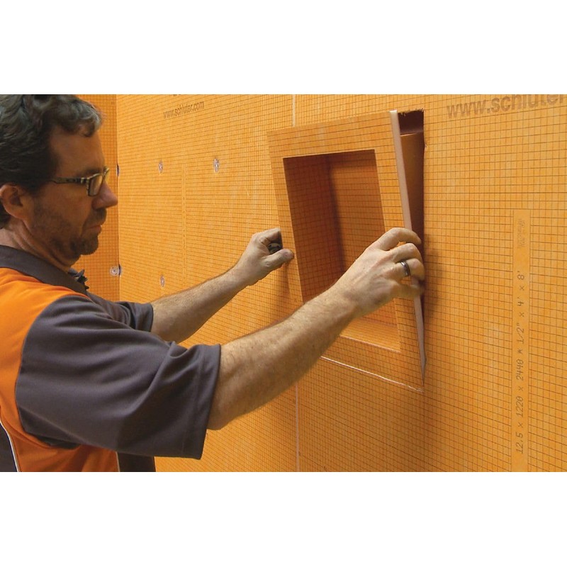 Schluter KERDI-BOARD-SN Shower Niche - Waterproof and Ready-to-Tile, Easy Installation