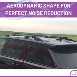 ERKUL Roof Side Rails Rack for Ram Promaster City 2015-2022 | All Weather Roof Rack Aluminum Side Rails for Rooftop, Luggage Carrier, Kayak, Canoe, Ski, Snowboard | Black