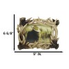 Ebros Gift Rustic Intertwined Stag Deer Antlers Picture Frame With