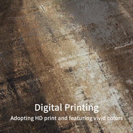 MitoVilla Tan Brown Rustic Shower Curtain Set, Abstract Wood Fabric Shower Curtains for Fall Bathroom Decor, Copper Vintage Cloth Art Bathroom Shower Curtain, 72 x 72