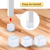 Flyshop 12 x Clear PVC Chair Leg Caps Scratch Resistant