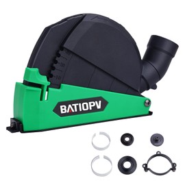 BATIOPV Suction Hood Angle Grinder for Universal Cutting Discs 115 mm/125 mm with Guide Slide