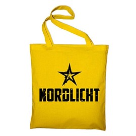 Northern Lights Hamburg Bremen Flensburg in Jute Bag, Cotton Bag and Fabric Bag Case