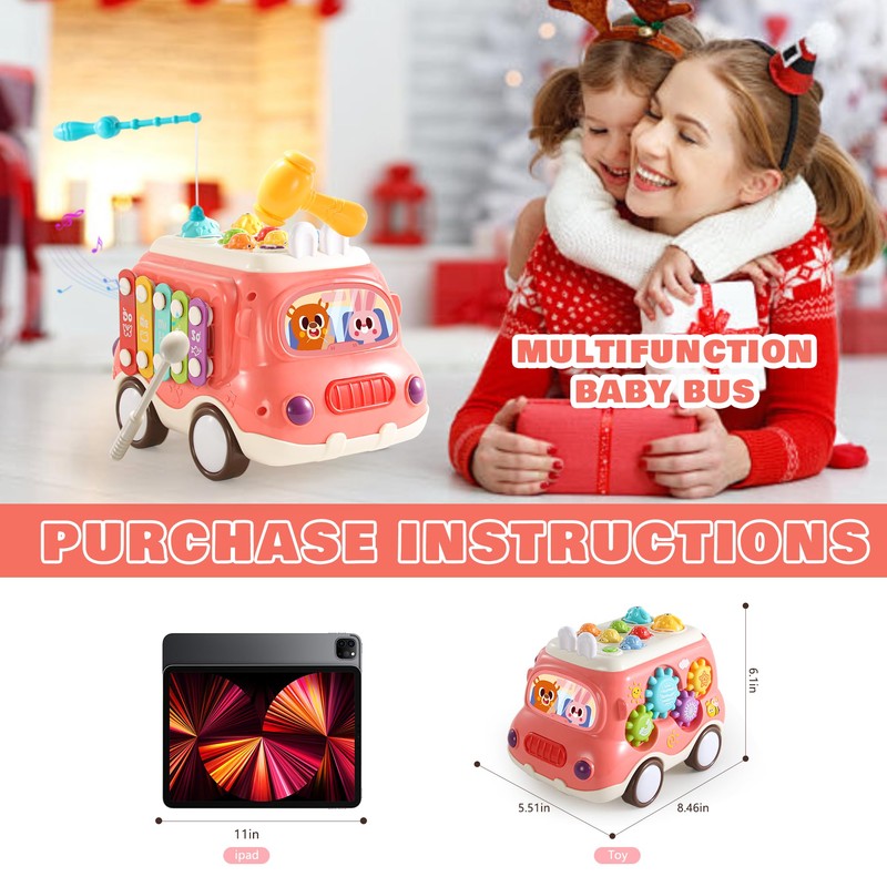 bbidealy Car Toys for 1-2 Year Old Girl Gifts Baby