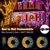 btfarm Color Changing Christmas Lights Outdoor Remote,Warm White-Multicolor