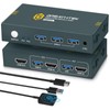 GREATHTEK USB 3.0 KVM Switch HDMI 4K@60Hz, 2 Port KVM