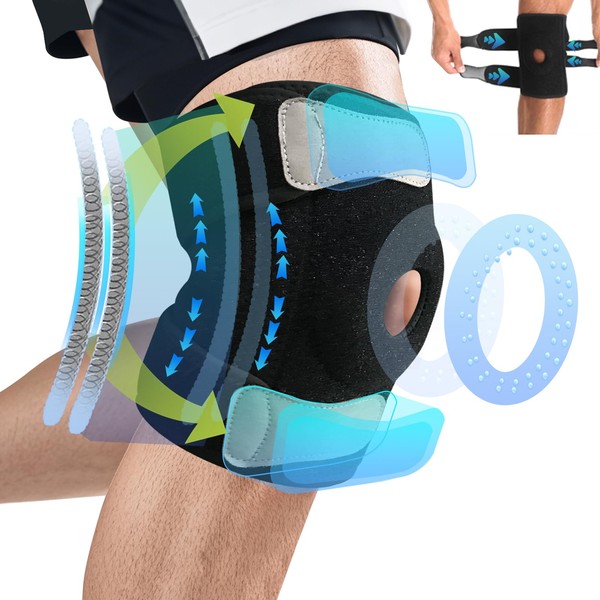 Knee Support Men Knee Brace for Women Adjustable Knee Support