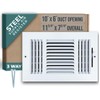 Fits 10x6 Duct Opening 3 Way Steel Air Supply Diffuser