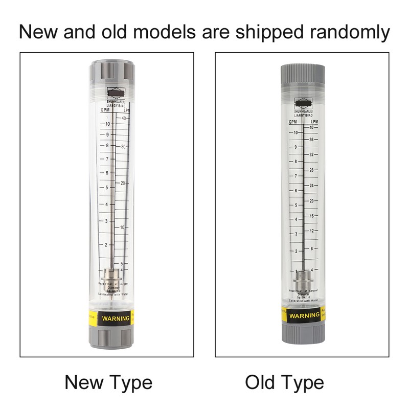 LZM-20G 1-10GPM Acrylic Plexiglass Tube Type Liquid Flowmeter Flow Meter
