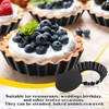 16 Pieces Mini Tart Pans with Removable Bottom Round Nonstick