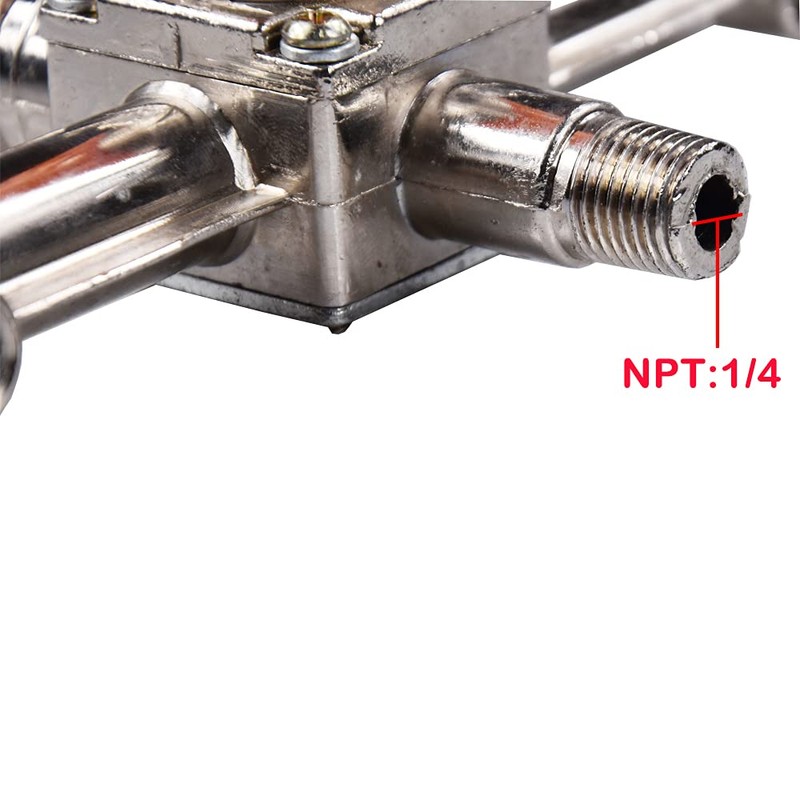 NPT Compressor Manifold Heavy Duty Double Outlet Manifold Air Compressor