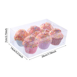 6 Pack Christmas Easter Cupcake Ornaments Christmas Easter Tree Hanging Ornaments Cupcake Donut Dessert Ornament Set for Xmas Easter Tree Pendant Home Holiday Party Decor