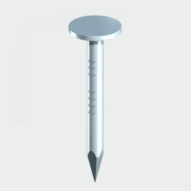 TIMCO Galvanized ELH Clout Nails - 13 x 3.00 - Extra Clamping - Perfect for Fitting Roofing Felt and plasterboard - 0.5kg Bag - Silver