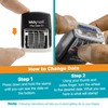 MaxMark Self-Inking Rubber Date Office Stamp with Due by Phrase