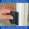 Door Pull Handle in Grey RAL 7016, ASA Plastic, for