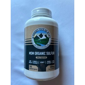No Boundaries Health 500mg MSM Organic Sulfur 180 Capsules Joint Support
