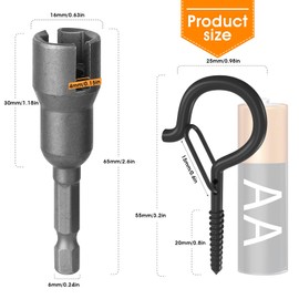 GIPTIME Q-Hanger Light Hooks,32 Pack Lights Hanger Hooks Easy Release Outdoor Wire and Fairy Lights Christmas Light House Garage New Year Party Led Fairy Lights, Safety Buckle Design