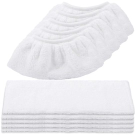KEEPOW KARCHER Steam Cleaner Replacement Consumables Mop Brush Cover SC Replacement Accessory Microfiber Cloth Hand Brush Microfiber Cover 10 Sets (5+5) Japanese Version Size Improvement