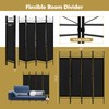 Giantex 4 Panel Room Divider Screen, 6 Ft Steel Frame