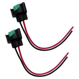 New 2X Wire Harness Pigtail Female C H11 Headlight Low Beam Bulb Connector Fits for 2020 Honda Civic Sport Sedan 4-Door 1.5L 1497CC l4 Gas DOHC Turbocharged