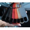 Qirc Car Hooks, 2 Pieces Leather Car Storage Organiser Bag