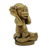 Resin Chinese Fengshui Handmade See Hear Speak No Evil Monkey